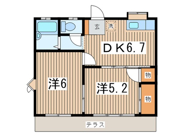 グリーンパレスの物件間取画像